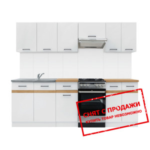 Кухня Junona Line 230 Белый/Белый глянец BRW...